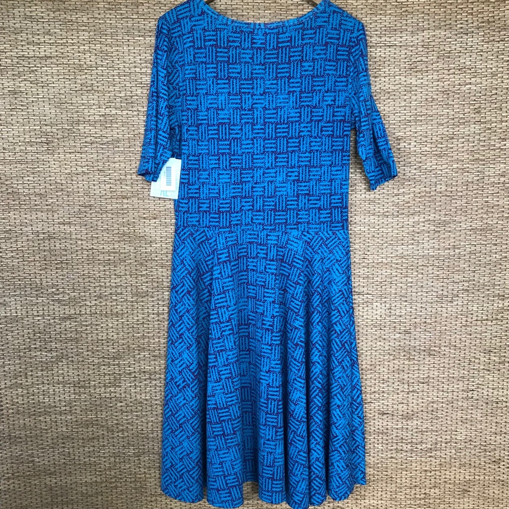 NWT LuLaRoe Nicole Dress Purple And Blue Size XL